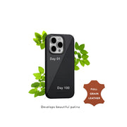 dbramante1928 Roskilde Full Grain Leather MagSafe Black Case For iPhone 15 Pro