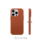 dbramante1928 Roskilde MagSafe Full Grain Leather Tan Case For iPhone 15 Plus