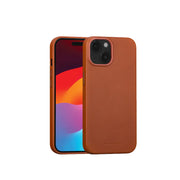 dbramante1928 Roskilde MagSafe Full Grain Leather Tan Case For iPhone 15 Plus