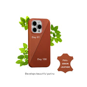 dbramante1928 Roskilde MagSafe Full-Grain Leather Tan Case For iPhone 15 Pro Max