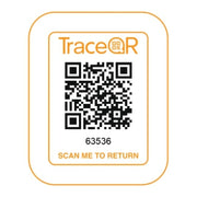 TraceQR StickerTag smart recovery sticker with QR code and ID