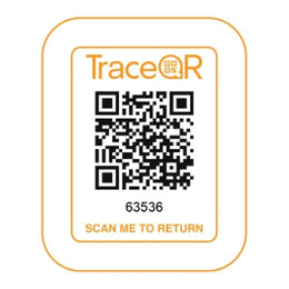 TraceQR StickerTag smart recovery sticker with QR code and ID