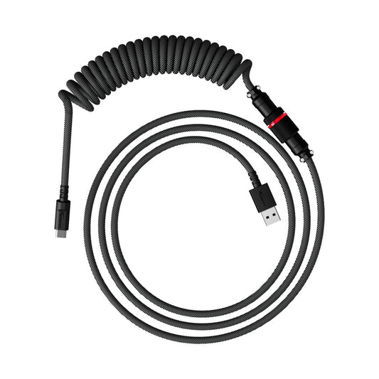 HyperX USB-C Coiled Cable 1.37m - Gray/Black