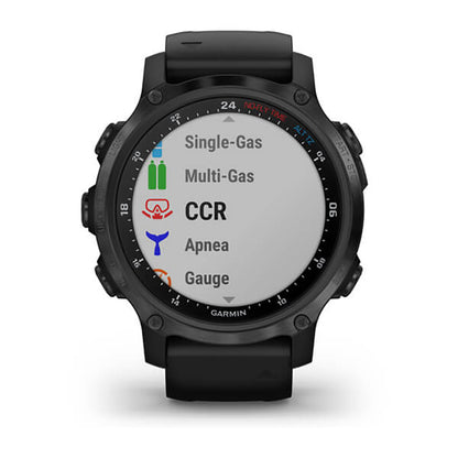 GARMIN Descent™ MK2S, EMEA, Carbon Grey DLC with Black Silicone Band