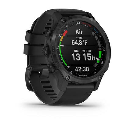 GARMIN Descent™ MK2S, EMEA, Carbon Grey DLC with Black Silicone Band