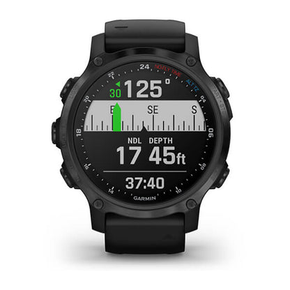 GARMIN Descent™ MK2S, EMEA, Carbon Grey DLC with Black Silicone Band