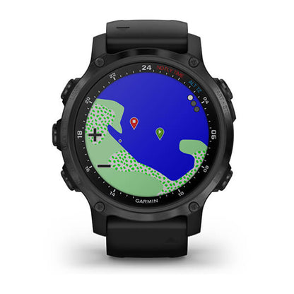 GARMIN Descent™ MK2S, EMEA, Carbon Grey DLC with Black Silicone Band