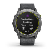GARMIN Enduro Steel with Grey UltraFit Nylon Strap Watch