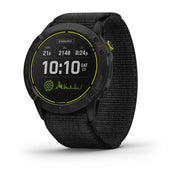 GARMIN Enduro Carbon Grey DLC Titanium with Black UltraFit Nylon Strap Watch