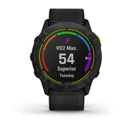 GARMIN Enduro Carbon Grey DLC Titanium with Black UltraFit Nylon Strap Watch
