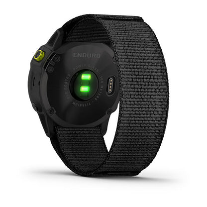 GARMIN Enduro Carbon Grey DLC Titanium with Black UltraFit Nylon Strap Watch