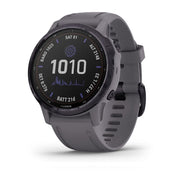 GARMIN Fenix 6S Pro Solar EMEA, Amethyst Steel with Shale Grey Band GPS Watch