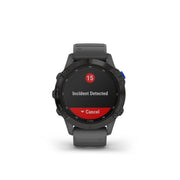 GARMIN Fenix 6 Solar WW, Silver with Black Band GPS Watch