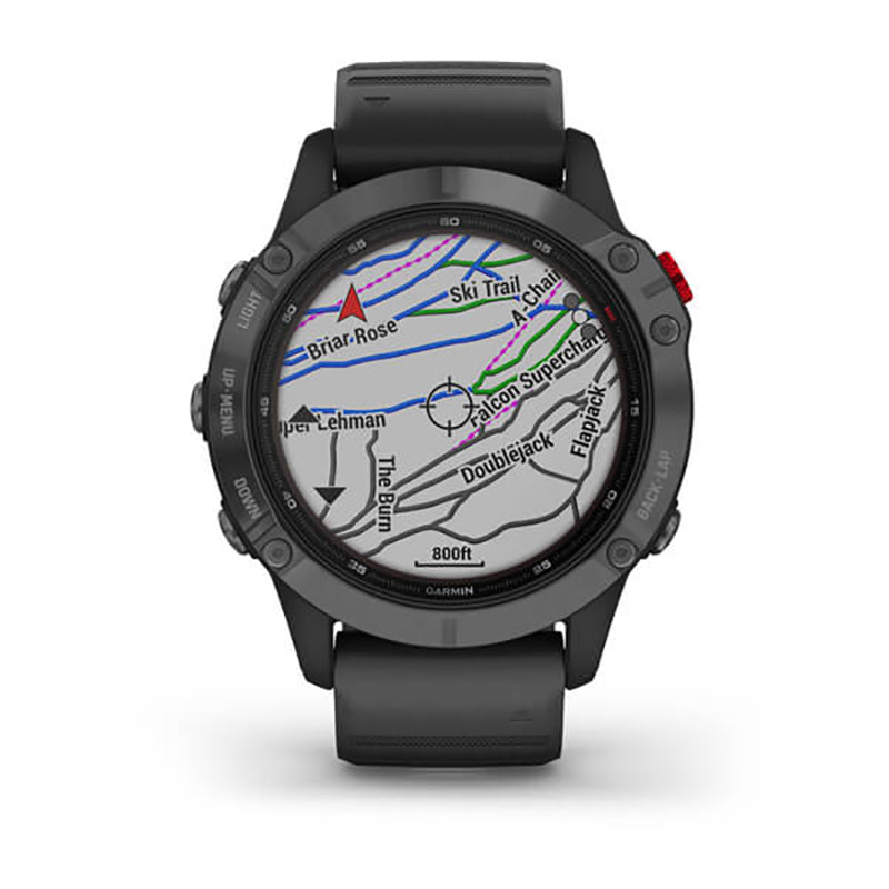 GARMIN Fenix 6 Pro Solar Edition EMEA, Slate Grey with Black Band GPS Watch
