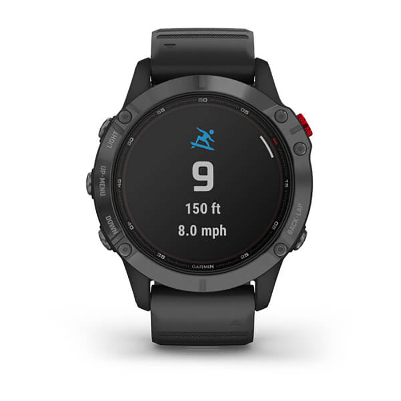 GARMIN Fenix 6 Pro Solar Edition EMEA, Slate Grey with Black Band GPS Watch
