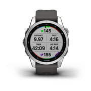 GARMIN Fenix® 7S Standard Edition, Silver with Graphite Band Watch