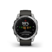 GARMIN Fenix® 7 Standard Edition, EMEA/AUS/AFR/S.AM, Silver with Graphite Band GPS Watch