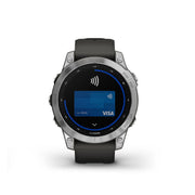 GARMIN Fenix® 7 Standard Edition, EMEA/AUS/AFR/S.AM, Silver with Graphite Band GPS Watch
