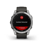 GARMIN Fenix® 7 Standard Edition, EMEA/AUS/AFR/S.AM, Silver with Graphite Band GPS Watch