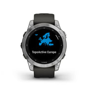GARMIN Fenix® 7 Standard Edition, EMEA/AUS/AFR/S.AM, Silver with Graphite Band GPS Watch