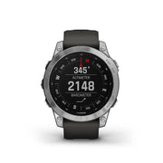 GARMIN Fenix® 7 Standard Edition, EMEA/AUS/AFR/S.AM, Silver with Graphite Band GPS Watch