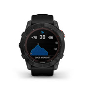 GARMIN Fenix® 7X Solar Edition, EMEA/AUS/NZ/AFR/SAM, Slate Grey with Black Band Watch