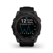 GARMIN Fenix® 7X Solar Edition, EMEA/AUS/NZ/AFR/SAM, Slate Grey with Black Band Watch