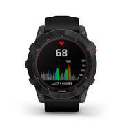GARMIN Fenix® 7X Solar Edition, EMEA/AUS/NZ/AFR/SAM, Slate Grey with Black Band Watch