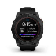 GARMIN Fenix® 7X Solar Edition, EMEA/AUS/NZ/AFR/SAM, Slate Grey with Black Band Watch