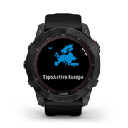 GARMIN Fenix® 7X Solar Edition, EMEA/AUS/NZ/AFR/SAM, Slate Grey with Black Band Watch
