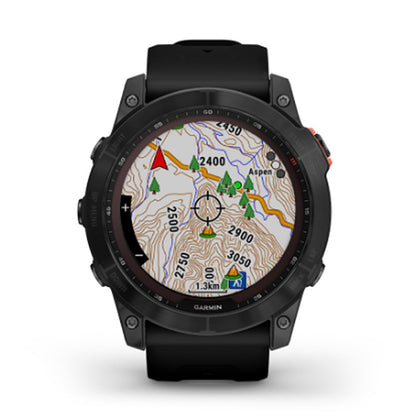 GARMIN Fenix® 7X Solar Edition, EMEA/AUS/NZ/AFR/SAM, Slate Grey with Black Band Watch