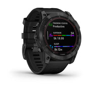 GARMIN Fenix® 7X Solar Edition, EMEA/AUS/NZ/AFR/SAM, Slate Grey with Black Band Watch