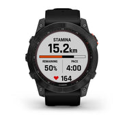 GARMIN Fenix® 7X Solar Edition, EMEA/AUS/NZ/AFR/SAM, Slate Grey with Black Band Watch