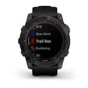 GARMIN Fenix® 7X Solar Edition, EMEA/AUS/NZ/AFR/SAM, Slate Grey with Black Band Watch