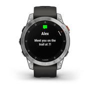GARMIN epix™ (Gen 2) EMEA/AUS/NZ/AFR/SAM, Slate Steel with Silicone Band Watch