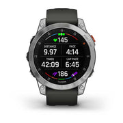 GARMIN epix™ (Gen 2) EMEA/AUS/NZ/AFR/SAM, Slate Steel with Silicone Band Watch