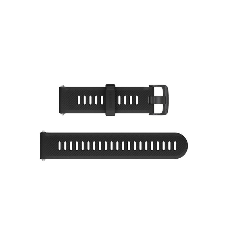 GARMIN Black Silicone with Slate Hardware Watch Bands