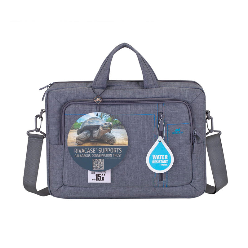 RivaCase 7530 Grey Laptop Canvas Bag 15.6"