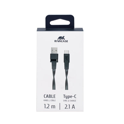 RivaCase Type-C 2.0 – USB Cable 1.2m Black