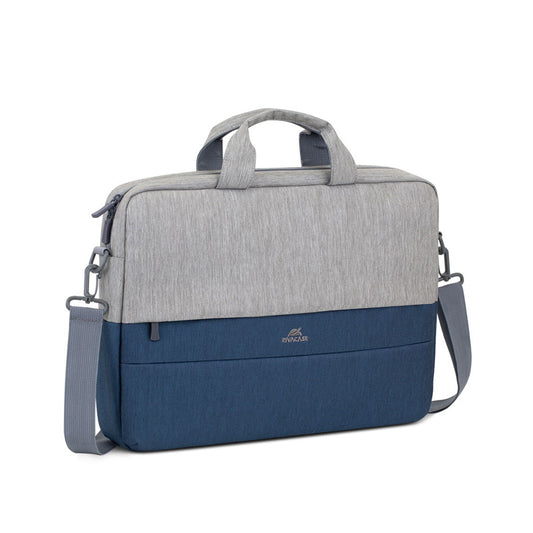 RivaCase 7532 Grey/Dark Blue Anti-Theft Laptop Bag 15.6''