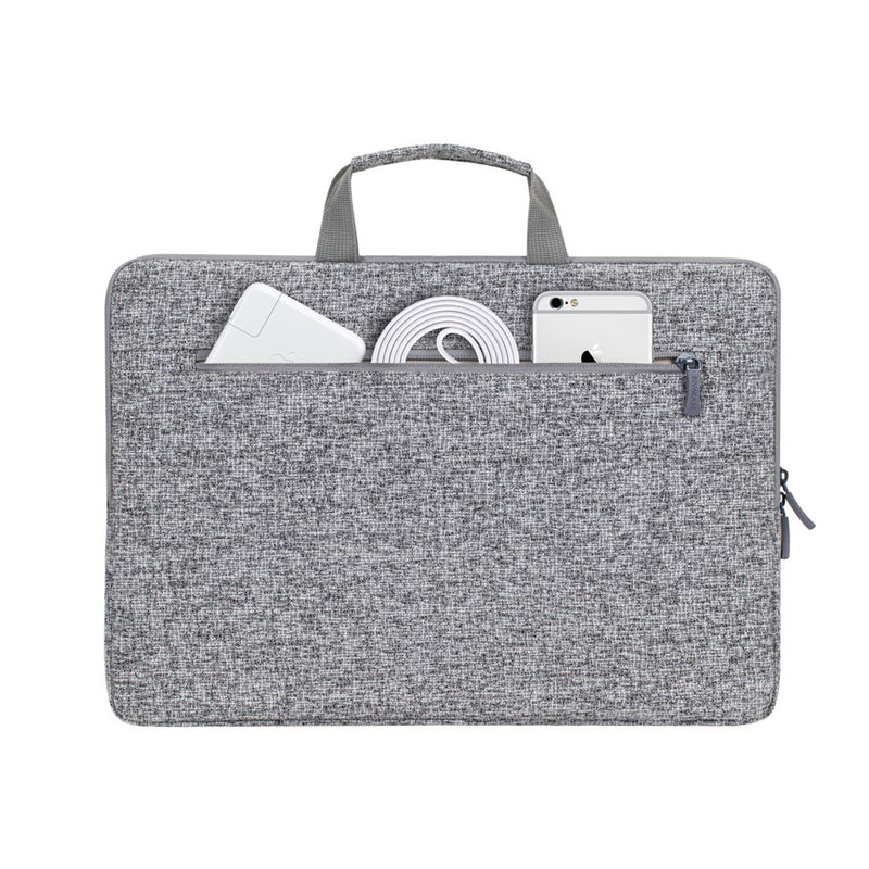 RivaCase 7915 Light Grey Laptop Sleeve 15.6" with Handles