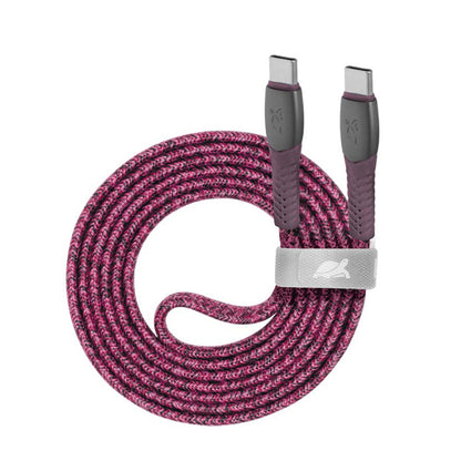 RivaCase Type-C / Type-C Nylon Braided Cable 1.2m Red
