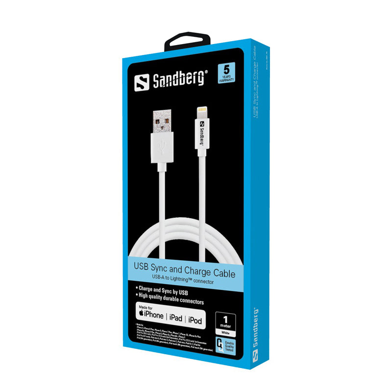 Sandberg USB Lightning 1m Apple Approved