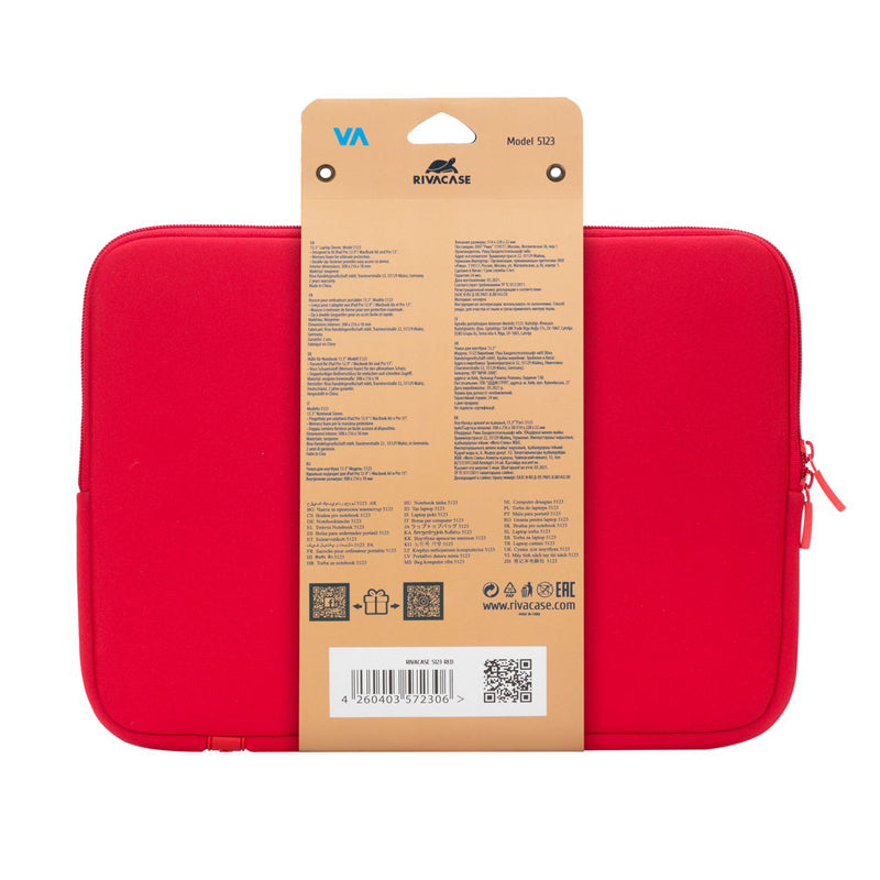 RivaCase 5123 Red Laptop Sleeve 13.3"
