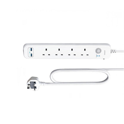 Anker Power Extend Strip 4AC + 2 USB-A PIQ White