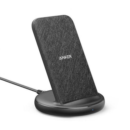 Anker PowerWave II Sense Stand 15W Max Wireless Charger Black Fabric