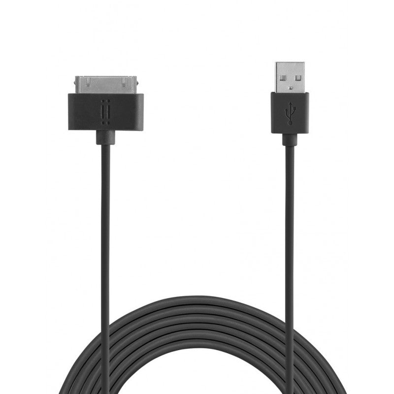 Aiino,Apple 30 Pin TPE cable,Black,Dock Cable,Sync and charge cables for Apple Tablet