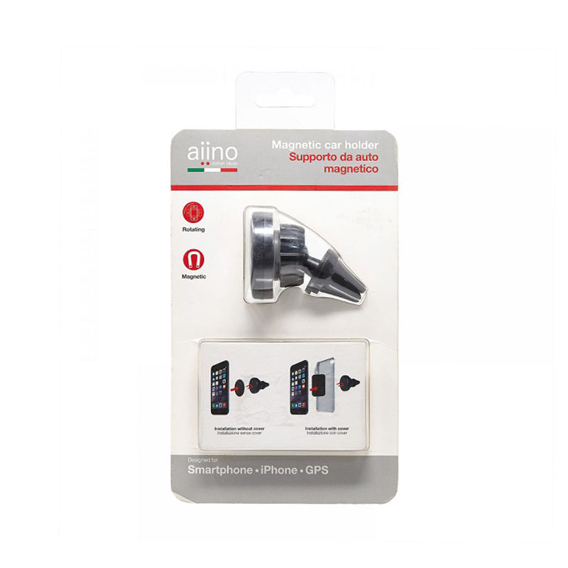 Aiino Universal Magnetic Car Holder for Smartphones and GPS- Black
