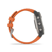 GARMIN Fenix 6 Sapphire Titanium with Ember Orange Band