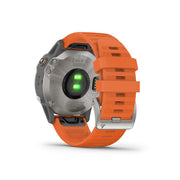 GARMIN Fenix 6 Sapphire Titanium with Ember Orange Band